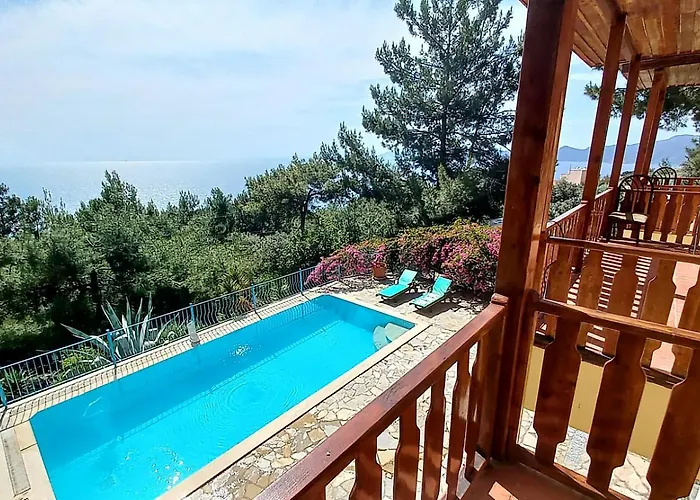 With Sea Views In Faralya Vila Fethiye